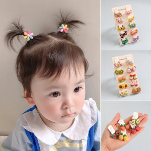 Adorable Mini Hair Ties for Babies Non-Damaging Hair Accessories Childrens Hair Bands Cute Infant Head Ropes Cartoon Style