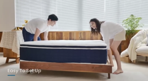 【SG Stock】Single/Queen Size Spring Mattress Medium Firm Pocket Coil Latex Memory Foam Breathable Anti-Mite Bed in Box床垫