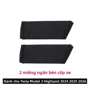 2 Tấm Vách Ngăn Cốp Xe Tesla Model 3 Highland 2024-2025 2026 Hình Chữ L Bằng Vải Nỉ Dùng Để Sắp Xếp Đồ Đạc Gọn Gàng