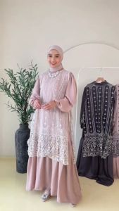 Gamis Raya Outer Brukat Rebertus Naysila
