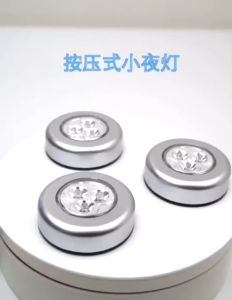 3 LED Mini Touch Lamp Battery Powered Tap Control Stick Wall Wireless Staircase Rack Cabinet Kitchen Car Closet Lamp