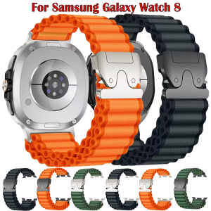 Nylon Strap For Samsung Galaxy Watch 8 40mm 44mmParachute Trail Loop Bracelet Galaxy Watch 8 Classic 46mm Watchband Accessories