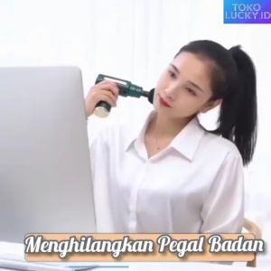 Massage Gun Elektrik Pijat Refleksi USB Rechargeable 4in1