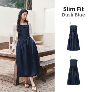 Semir | Summer Women Dress Bowtie Solid Strapless 2026 New French Style