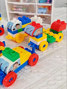 Building Blocks Car Toy Puzzle Block Toy DIY Bricks Vehicles Trucks Kids Educational Toys Gifts