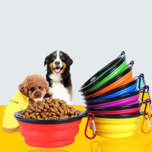 TPE wear-resistant and durable pet folding bowl dog bowl cat bowl travel outdoor drinking water feeding portable pet bowl