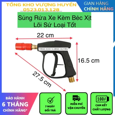 Súng Xịt Rửa - Súng Rửa Xe Gắn Béc Mỏ Vịt Cho Máy Rửa Xe Cao Áp Máy Rửa Xe Áp Lực Mini Gia Đình
