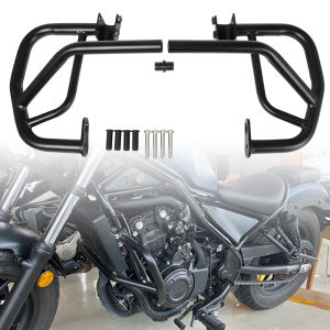 Motorcycle Engine Guard Bumper Protection Crash Bar Frame Steel Black For Honda Rebel 500 300 CMX 300 500 CMX300 CMX500 Rebel