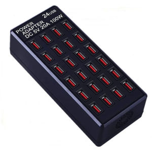 24 cổng Trạm Sạc USB 100 wát nhiều USB sạc nhanh để bàn du lịch Sạc gắn tường thích hợp cho phổ điện thoại di động