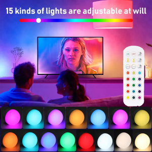 Rechargeable Battery Operated Light Bulb with Remote Control 5W E27 Dimmable Detachable LED Bulb 3 Timer Wireless Puck Light