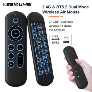 Kebidumei | KEBIDUMEI M5 Air Mouse Remote Control Wireless 2.4G&BT 5.2 Keyboard 7 Color Backlit Gyroscope For Android Smart TV Box PC
