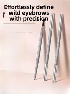 ROOBOO Wild Fiber Shaping Eyebrow Pencil Natural 3pcs Ultra Fine Waterproof Womens Makeup Professional Brow Drawing Tool