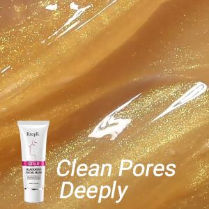 RtopR New Gold Remove Blackhead Facial Mask Pore Peeling Acne Treatment Nose Deep Cleansing Whitening Hydrating Golden Mud