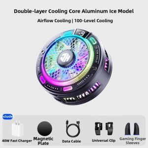 MOVSK | Magnetic Cooling Phone Cooler Stand for Gaming Compatible with Red Magic Apple iPad