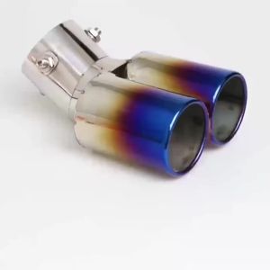 Universal Silencing Exhaust Muffler Tip Stainless Steel Car Tail Throat Pipe Auto Modified Exhaust Accessory Amagi