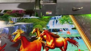 Tranh hươu vàng - gạch tranh