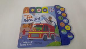 Emergency Vehicles Sound Book with 10 Buttons For Kids