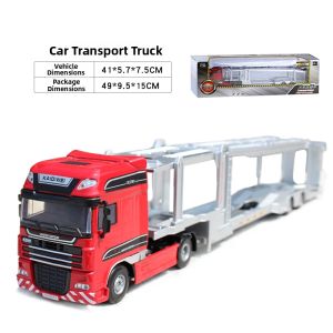 Alloy Dual Level Simulation Transport Truck Toy