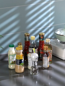 360 Degree Rotating Spice Organizer – Kitchen Cabinet Tray for Seasoning Bottles and Condiments