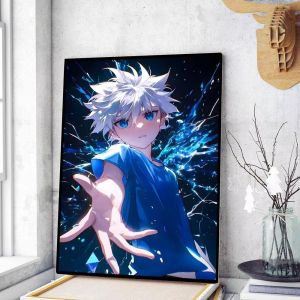 Bandai | Diamond Painting Anime HUNTER x HUNTER Killua Zoldyck Mosaic Handmade Artwork Round/Square Diamonds Exquisite Gift Home Decor