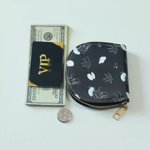 🔥กระเป๋าสตางค์ใบสั้น หนัง Pu พกพาสะดวก ขนาดเล็กแบบพกพา พร้อมช่องใส่บัตร แฟชั่นสําหรับสตรี Shell Bag