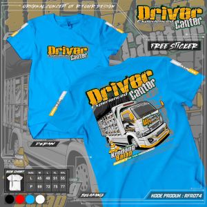 Kaos truk driver  canter terbaru  Rfr 74 bahan katun dingin menyerap keringat sablon dtf premium