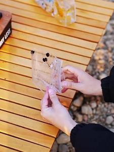 Transparent Pvc Bait Bag Outdoor Bait Fishing Bag With Convenient Snap Design Transparent Uv Scale Foldable Observation Bag