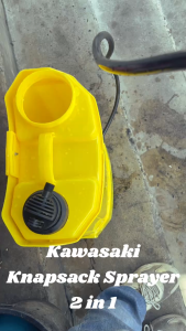 KAWASAKI Knapsack Sprayer 2 in 1 Dual SATO Battery and Manual  20 Liters 16 Liters JAPAN