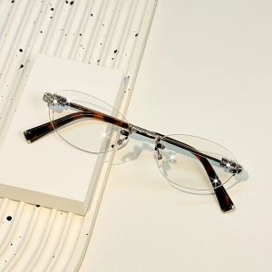 Borderless Fashion Glasses Advanced Borderless Cut Border Blue Light Glasses