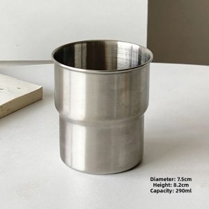 Portable Stainless Steel 304 Coffee Mug with Lid Heat Resistant High Aesthetic Value Outdoor Camping Drinking Tea Cup