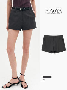 PIAOYA | High Waist Grey Women Shorts