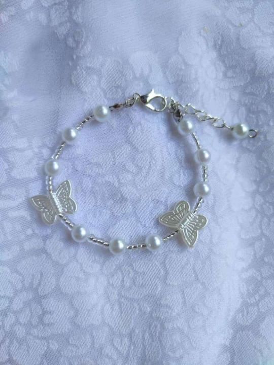 Gelang manik aesthetic mutiara/ gelang lucu/ gelang manik manik/ gelang aesthetic/ barcelet beads korea