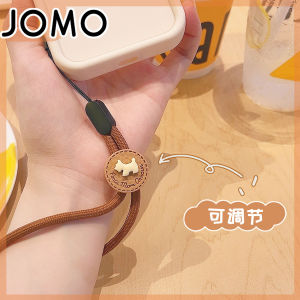 Adjustable Wristband Phone Case Short Lanyard USB Flash Drive Earphone Anti-Lost Pendant High-End Brown Womens Chain