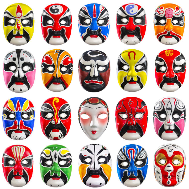 Peking Opera Facial Mask Adult Full Face Kids Sichuan Opera Sun Wukong ...