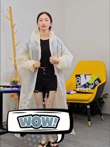 Jas Ujan Ponco Terusan/Mantel Hujan / Rain Coat Bahan Eva Tebal