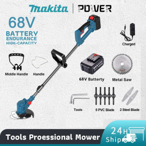 Lawn Mower Grass Cutter Heavy Duty 68V Electric grass cutter trimmer portable rechargeable lawn mower grass cutter japan