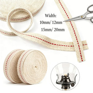 1-4.5m/Roll Kerosene Lamp 10/12/15/20mm Width Wick for Oil Lamp Braided Cotton Wick For Kerosene Lamp Flat Wick