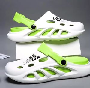 รองเท้าแตะผู้ชาย รุ่นหัวโต มีสายรัดส้น วัสดุยาง ใส่สบาย แตะส้นแบน พื้นกันลื่น สินค้าพร้อมส่ง