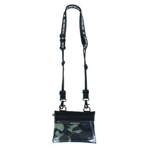 Touchscreen Compatible Nylon Mobile Phone Bag Mini Casual Shopping Passport Crossbody Bag with Multi-Layer Zipper for Youth
