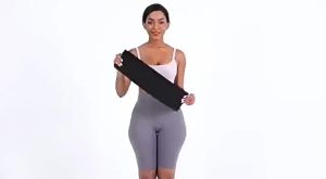 ALPLUME Postpartum Belly Wrap Band with Adjustable Wraparound Strap for Women - Provides Support and Compression for Stomach Waist and Hips Promotes Healing and Slimming Effect