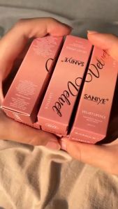 SANIYE 9 Warna Matte Velvet Lip Lipstik Tahan Lama Alat Rias Bibir Premium K2021