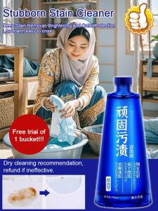 [Save Worry/Save Water] Stubborn Stain Cleaner 【去污神器】顽固污渍彩漂清洗液Remove Oil Stains Sweat Stains Blood Stains Clothing Bleaching Powder Detergent 0 Fluorescent Agent Mild Color-Locking Laundry Detergent