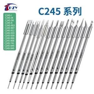 HZY OEM C245 Series Soldering Iron Tips Head C245-K/I/IS/SK/903/907/933 for JBC Soldering Station Repair Tools for T245 Handle