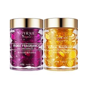 30 ชิ้น Rose กลิ่นหอมน้ํามันหอมระเหยผมเรียบเงา Hair Treatment ป้องกัน tangling Nourishing ป้องกันผมแตก