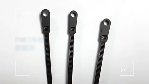 100PCS Reusable Fixed Nylon Cable Ties Self Locking Cord Ties Straps With Screw Hole For Office