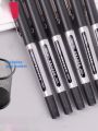 Deli 0.5mm Direct Liquid Gel Pen Red Black Office Business Signing Pen Full Needle Tube Neutral Pen for Daily Writing And Business Use. 