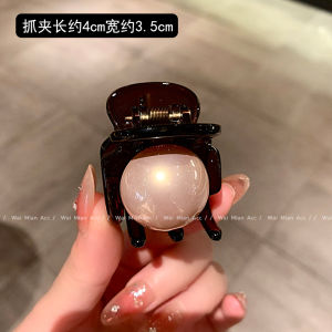 2025 New Pearl Hair Clip Womens High Ponytail Fixed Beauty Tool Korean Style Fashion Hair Accessories Half-Up Ponytail