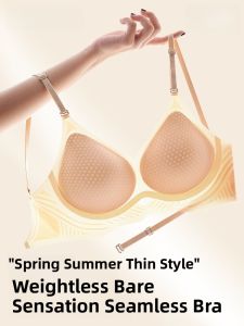 PIER N°5 | Herbal Initial Color Womens Underwear Thin Spring Summer Cool Sensation Breathable Large Chest Illusion Soft Support Backless Bra