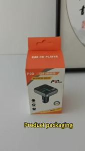 Portable Multifunctional Car Mp3 Player Fm Transmitter Supports Bluetooth Hands-Free Calling Wireless Music Playback Dual USB Car Charger Dual Fast Charging Output Pd20W Qc3.0 Mobile Phone Fast Charging Car Mobile Phone Charger