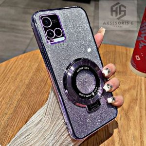 Casing Vivo Y27s  Y27 5G Soft Case Casing Ring Standing Mangsafe Terbaru